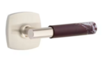 Emtek T-Bar Rosso Levanto Marble 5306 SD Select Brass Single Dummy Lever with Urban Modern Rosette for Right Handed Doors product