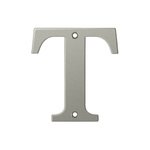 Deltana RL4T Solid Brass 4 Inch House Letter &quot;T&quot;