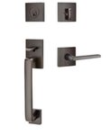 Emtek 4820 Baden Sectional Single Cylinder Handleset with Helios Lever for Right Handed Doors