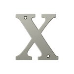 Deltana RL4X Solid Brass 4 Inch House Letter &quot;X&quot;