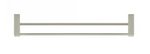 Deltana ZA2006/24 Zinc and Aluminum Modern 24 Inch Double Towel Bar