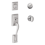 Schlage F60ADDxSIE Addison Single Cylinder Handleset with Siena Interior Knob product