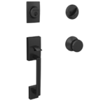 Schlage F60CENxBWE Century Single Cylinder Handleset with Bowery Interior Knob product