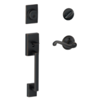 Schlage F60CENxFLALH Century Single Cylinder Handleset with Flair Interior Lever for Left Handed Doors product