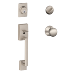 Schlage F60CENxPLY Century Single Cylinder Handleset with Plymouth Interior Knob product