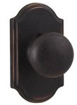 Weslock 7110 Wexford Molten Bronze Collection Privacy Knobset with Premiere Rosette