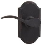 Weslock 7105 LH Carlow Molten Bronze Collection Single Dummy Lever with Premiere Rosette for Left Handed Doors