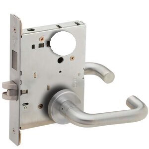 Schlage L9456L 03A Corridor Mortise Lock with 03 Lever and A Rose Less Standard Cylinder