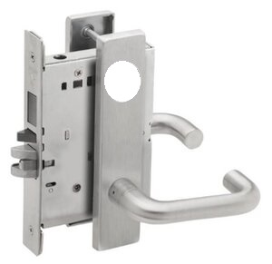 Schlage L9453L 03L Entry/Office with Deadbolt Mortise Lock with 03 Lever and L Escutcheon Less Standard Cylinder