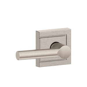 Schlage F10BRW/ULD Broadway Passage Leverset with Upland Decorative Rosette
