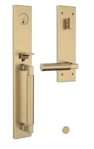 Baldwin 6971.RDBL Estate Gramercy Double Cylinder Mortise Handleset for Right Handed Doors