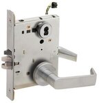 Schlage L9092BELEU 06B RX Electrically Unlocking or Locking Outside Cylinder and Outside Lever Mortise Lock with 06 Lever and B Rose without Small Format Interchangeable Core &amp; RX Switch