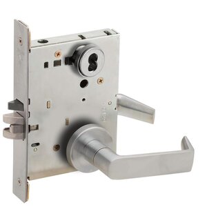 Schlage L9070J 06B Classroom Mortise Lock with 06 Lever and B Rose without Full Size Interchangeable Core