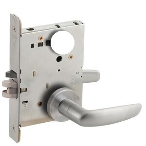 Schlage L9080L 07A Storeroom Mortise Lock with 07 Lever and A Rose Less Standard Cylinder