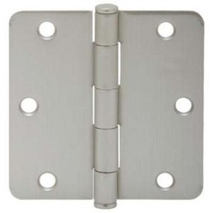 Ives S3P1012FRP 3-1/2 Inch x 3-1/2 Inch Steel Hinge with 1/4 Inch Radius Corners (3 Pack)
