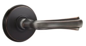 Emtek Wembley 8510 Single Dummy Lever with Watford Rosette for Left Handed Doors