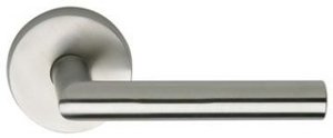 Omnia 12PA Stainless Steel Passage Leverset