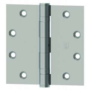 Hager 1279 NRP 4-1/2" x 4-1/2" Full Mortise Five Knuckle Plain Bearing Standard Weight Hinge, Non Removable Pin (Sold Each)