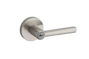 Kwikset 740MRL RDT SMT Montreal Keyed Entry Leverset with Round Rosettes with SmartKey