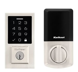 Kwikset 9270CNT SMT Contemporary SmartCode Touchscreen Electronic Deadbolt with SmartKey