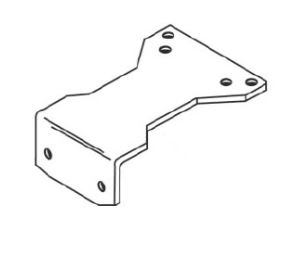 Norton 1628H Standard Soffit Plate for Hold Open Closers