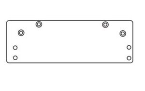 Norton 1688 Overhead Holder or Narrow Top Jamb Drop Plate for 1600 Series Door Closers