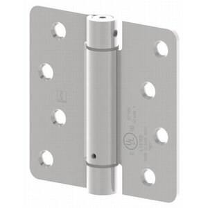 Hager 1751 4" x 4" 1/4" Radius Corner Steel Full Mortise Residential Spring Hinge (Sold Each)
