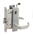 Schlage L9092BELEU 17N RX Electrically Unlocking or Locking Outside Cylinder and Outside Lever Mortise Lock with 17 Lever and N Escutcheon without Small Format Interchangeable Core &amp; RX Switch