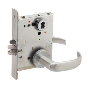 Schlage L9070B 17B Classroom Mortise Lock with 17 Lever and B Rose without Small Format Interchangeable Core