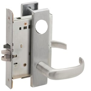 Schlage L9070L 17N Classroom Mortise Lock with 17 Lever and N Escutcheon Less Standard Cylinder