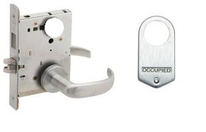 Schlage L9496L 17A Privacy with Deadbolt and Occupancy Indicator Mortise Lock with 17 Lever and A Rose Less Standard Cylinder