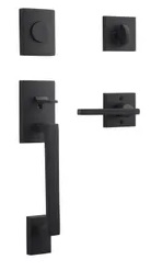 Baldwin FDLAJXSQUCSR Reserve La Jolla Dummy Handleset with Square Lever and Contemporary Square Rosette