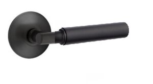 Emtek T-Bar Smooth 5107 Select Brass Passage Leverset with Modern Rosette for Left Handed Doors