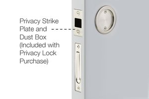 Emtek 2146 Round Tubular Dummy Pocket Door Lock