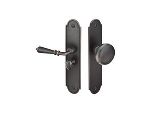 Emtek 2290 Arch Style Mortise Screen Door Lock - Left Handed