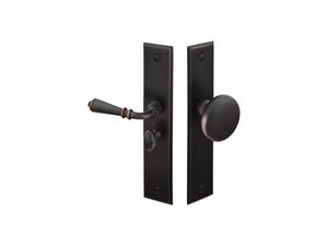 Emtek 2291 Rectangular Style Mortise Screen Door Lock - Left Handed