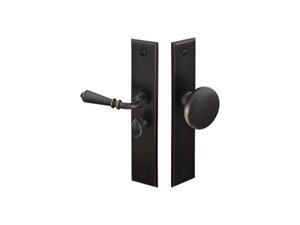 Emtek 2291 Rectangular Style Mortise Screen Door Lock - Right Handed
