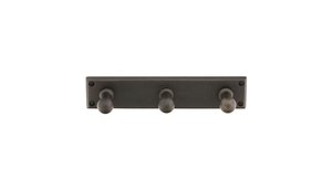 Emtek 2307 Sandcast Bronze Rectangular Plate with 3 Hooks