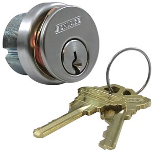 Schlage 30-001 C124 1-1/8 Inch Mortise Cylinder with Everest "C124" Keyway