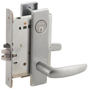 Schlage L9050P 07N Entry/Office Mortise Lock with 07 Lever and N Escutcheon