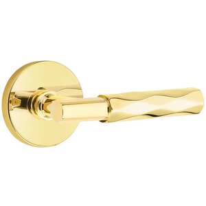Emtek T-Bar Tribeca 5109 Select Brass Passage Leverset with Disk Rosette for Left Handed Doors