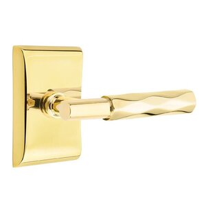 Emtek T-Bar Tribeca 5051 Select Brass Full Dummy Leverset with Neos Rosette