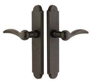 Emtek 4045 10 Inch Stretto Sandcast Arched Narrow Trim Dummy Set