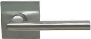 Omnia 43SSD Stainless Steel Single Dummy Lever with Square Rosette