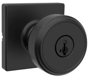 Kwikset 400MNK SQT SMT Maven Keyed Entry Knobset with Square Rosettes with SmartKey