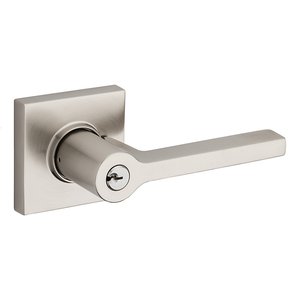 Baldwin 5286.LENT Estate Square Keyed Entry Leverset with Emergency Exit Function for Left Handed 2-1/4 Inch Thick Doors