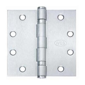 Ives 5BB1 4.5 Inch x 4.5 Inch Ball Bearing Steel Hinge with Square Corners (Sold Each)