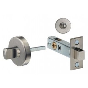 Omnia 6001 Stainless Steel Privacy Bolt with Round Rosette
