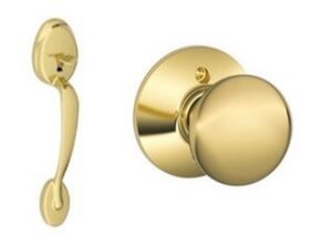 Schlage FE285 PLY/PLY Plymouth Lower Handleset with Plymouth Knob