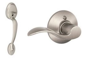 Schlage FE285 PLY/ACC Plymouth Lower Handleset with Accent Lever for Right Handed Doors